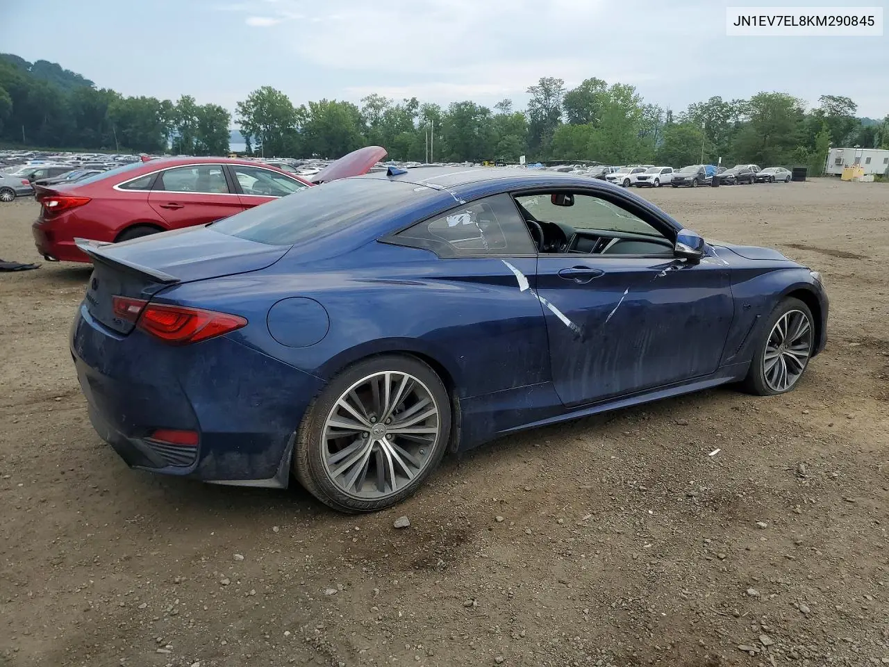 2019 Infiniti Q60 3.0T Luxe VIN: JN1EV7EL8KM290845 Lot: 61217476