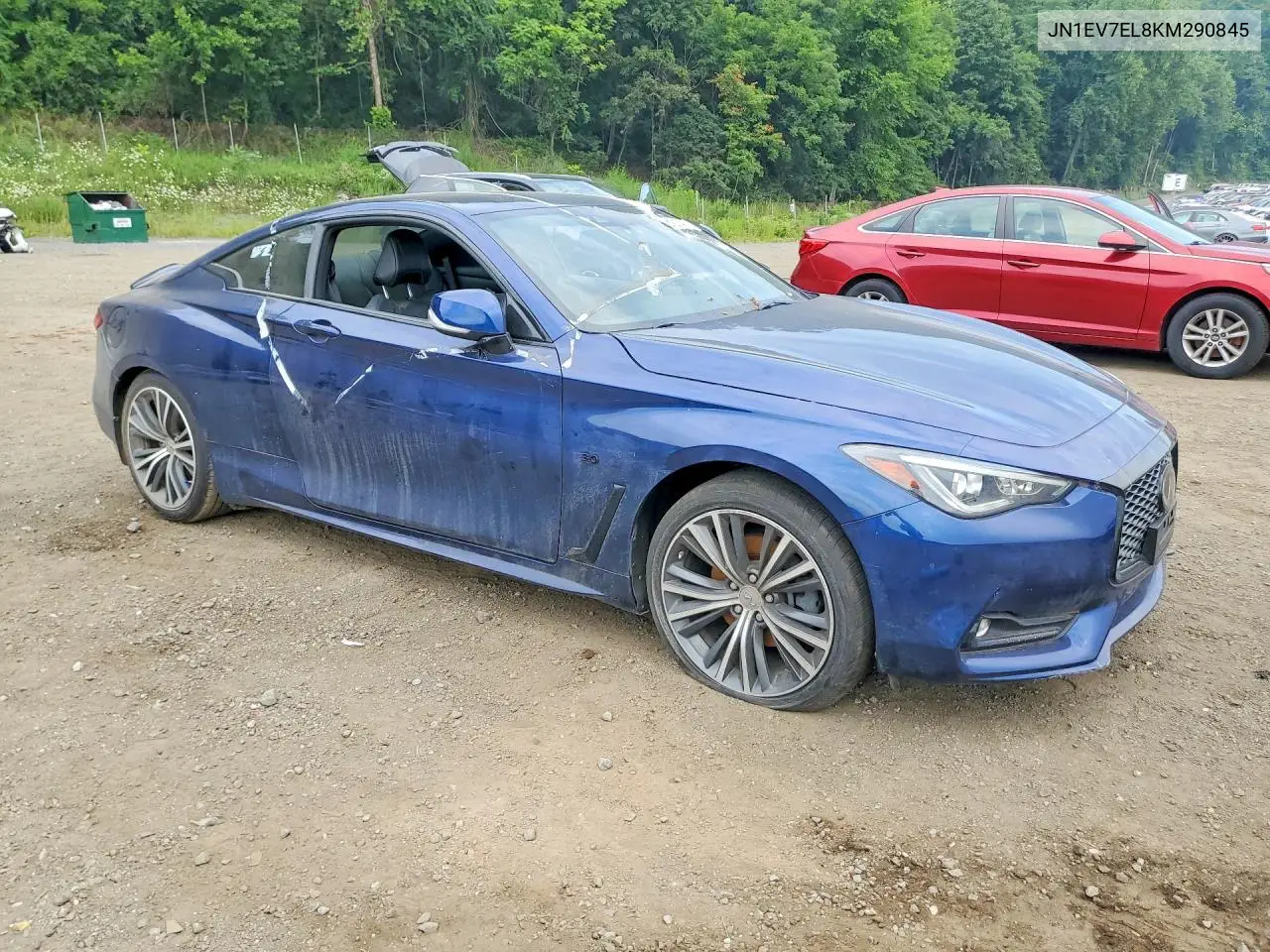 2019 Infiniti Q60 3.0T Luxe VIN: JN1EV7EL8KM290845 Lot: 61217476