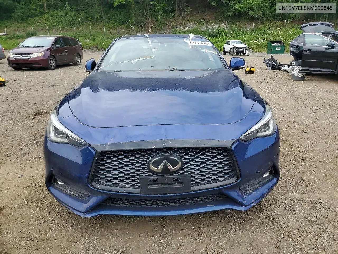 2019 Infiniti Q60 3.0T Luxe VIN: JN1EV7EL8KM290845 Lot: 61217476