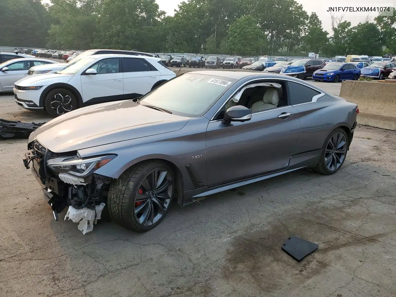 2019 Infiniti Q60 Red Sport 400 VIN: JN1FV7ELXKM441074 Lot: 61517096