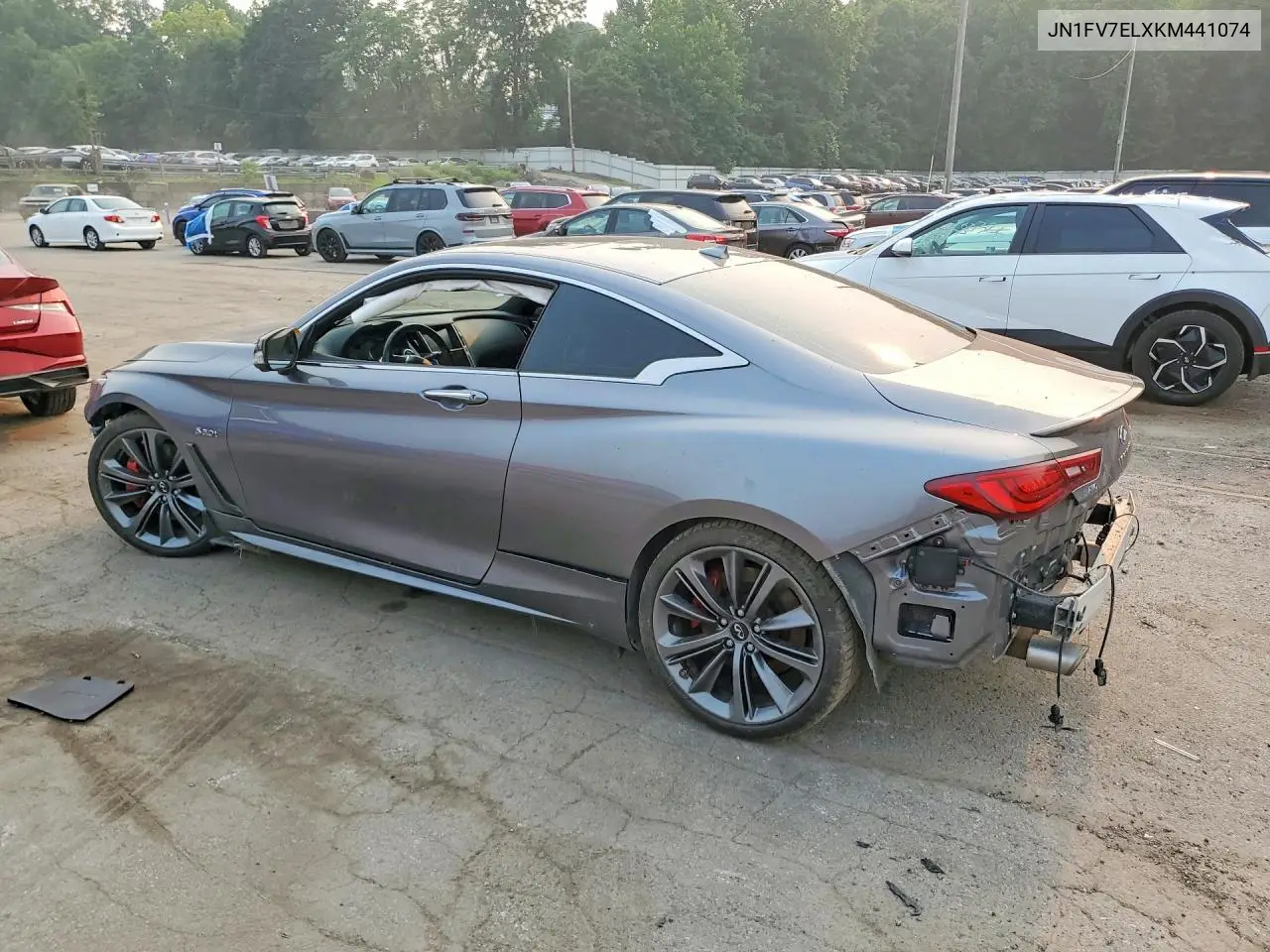 2019 Infiniti Q60 Red Sport 400 VIN: JN1FV7ELXKM441074 Lot: 61517096