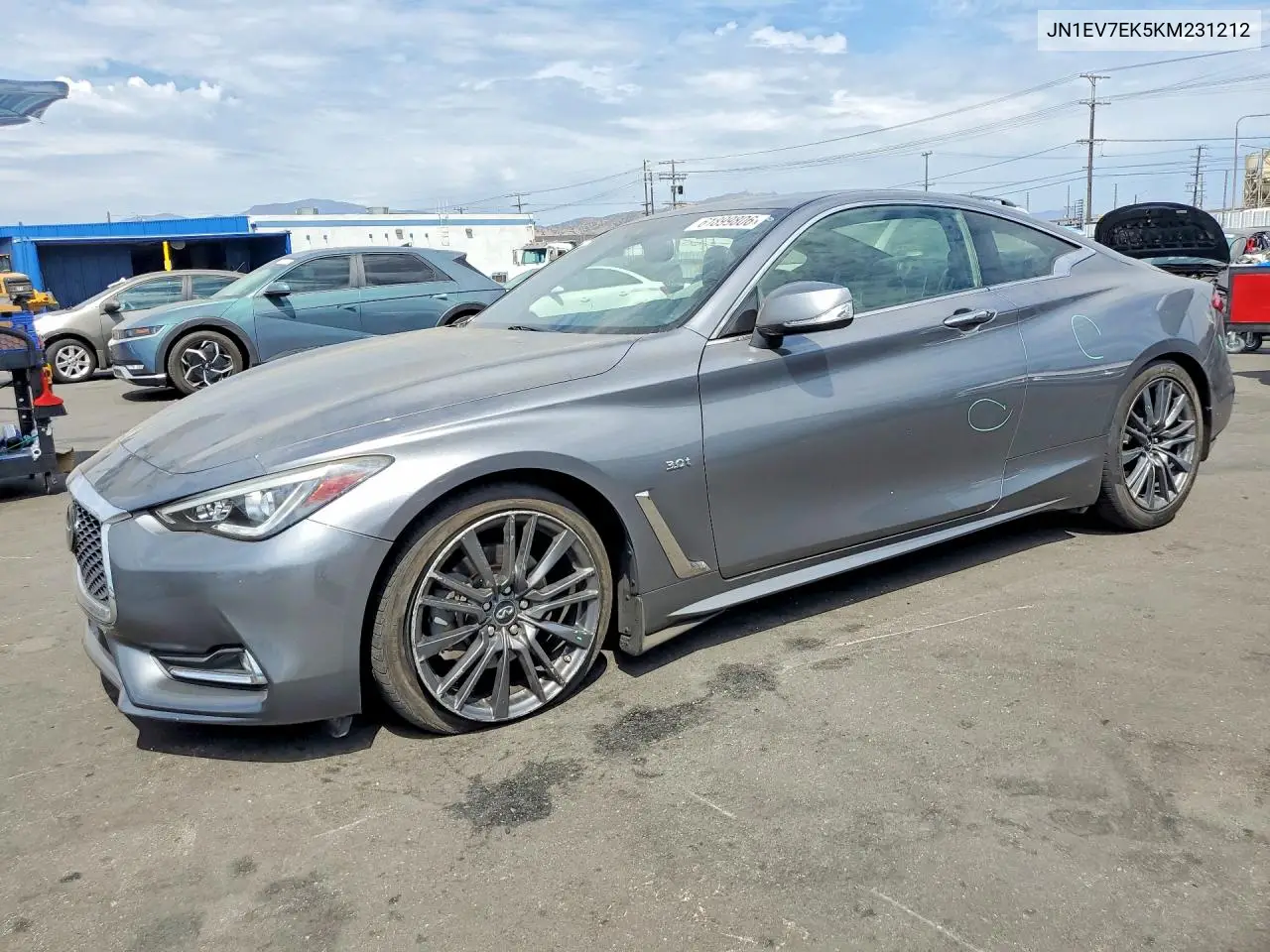 2019 Infiniti Q60 3.0T Luxe VIN: JN1EV7EK5KM231212 Lot: 61899806