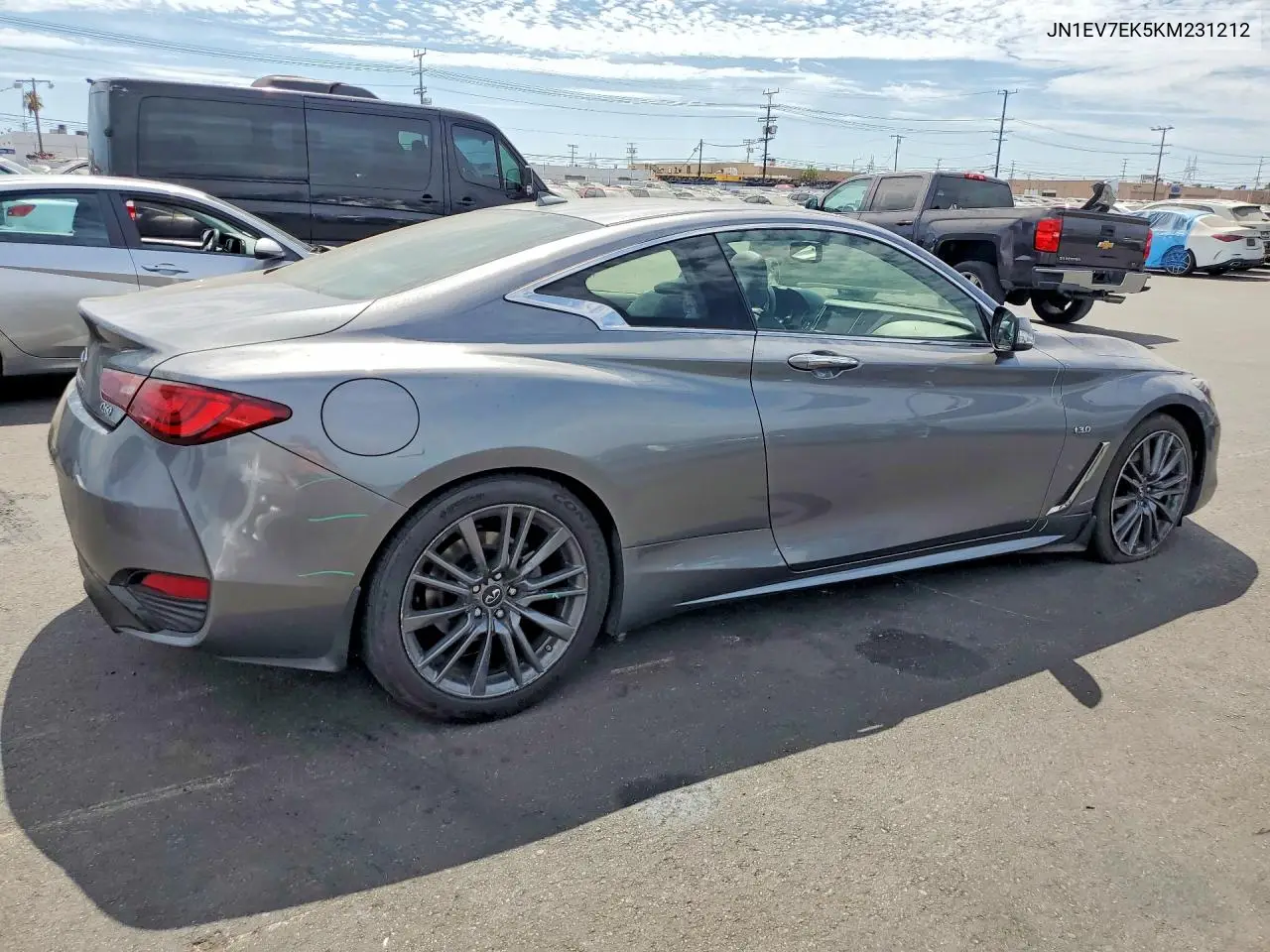 2019 Infiniti Q60 3.0T Luxe VIN: JN1EV7EK5KM231212 Lot: 61899806