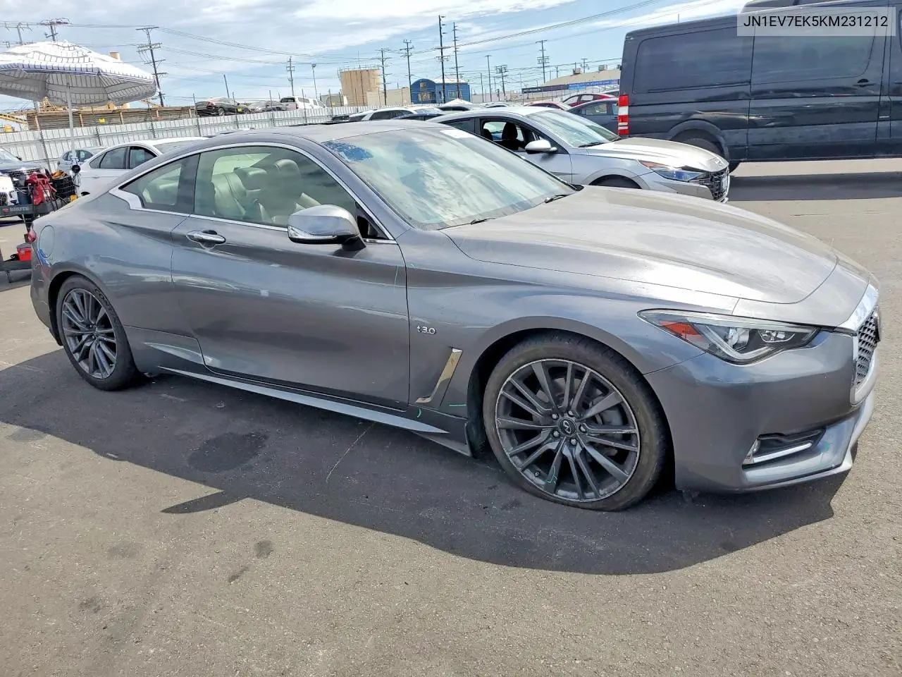 2019 Infiniti Q60 3.0T Luxe VIN: JN1EV7EK5KM231212 Lot: 61899806