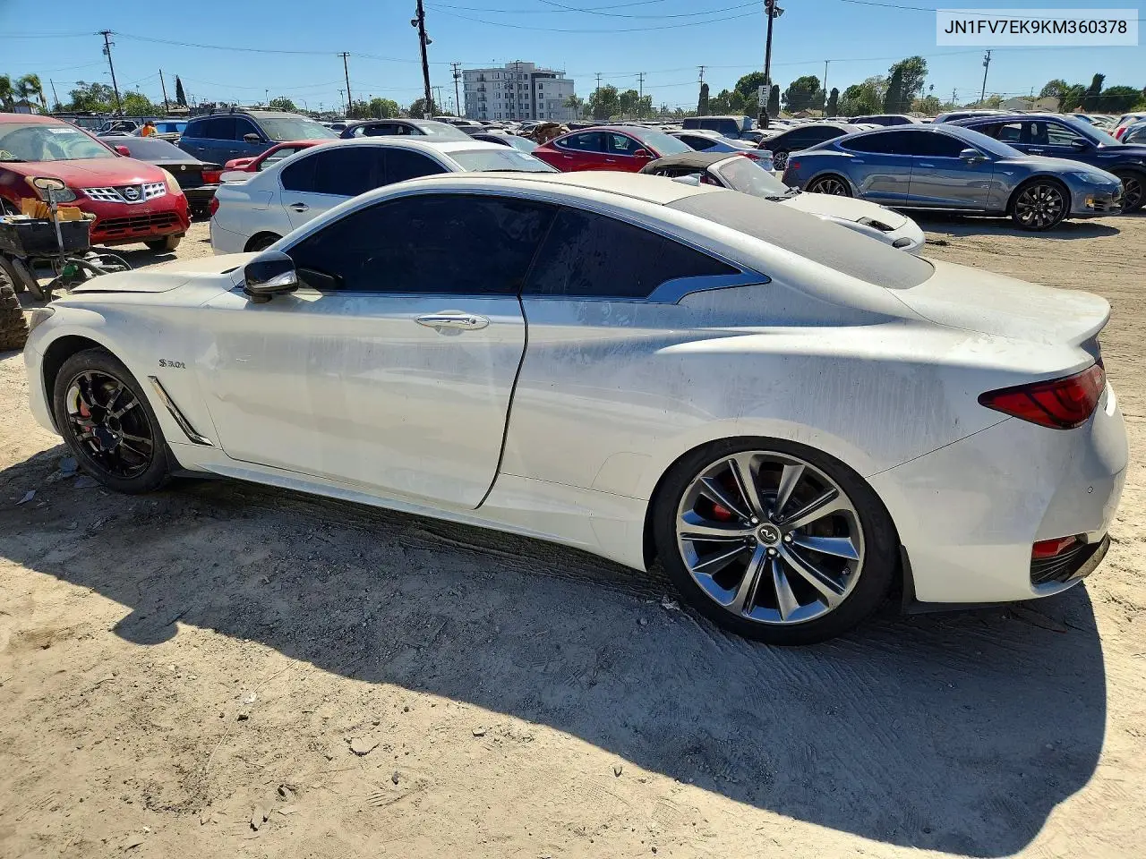 2019 Infiniti Q60 Red Sport 400 VIN: JN1FV7EK9KM360378 Lot: 62423036