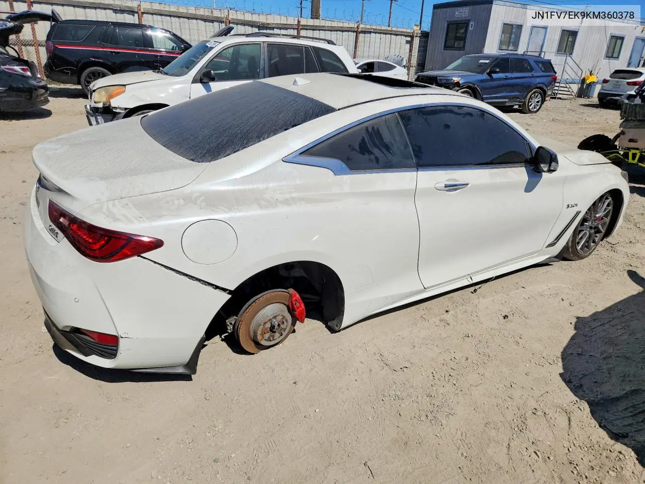 2019 Infiniti Q60 Red Sport 400 VIN: JN1FV7EK9KM360378 Lot: 62423036