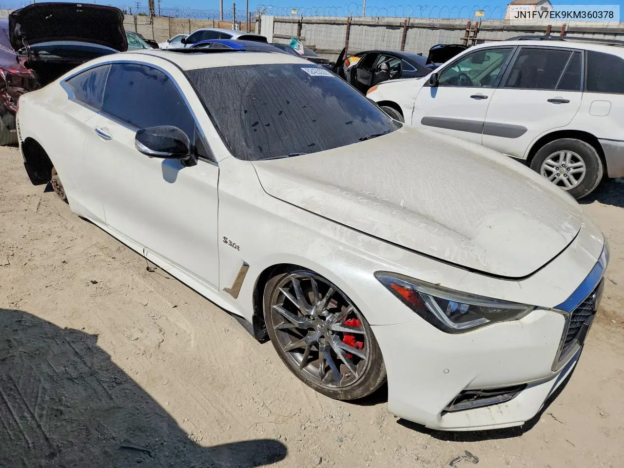 2019 Infiniti Q60 Red Sport 400 VIN: JN1FV7EK9KM360378 Lot: 62423036