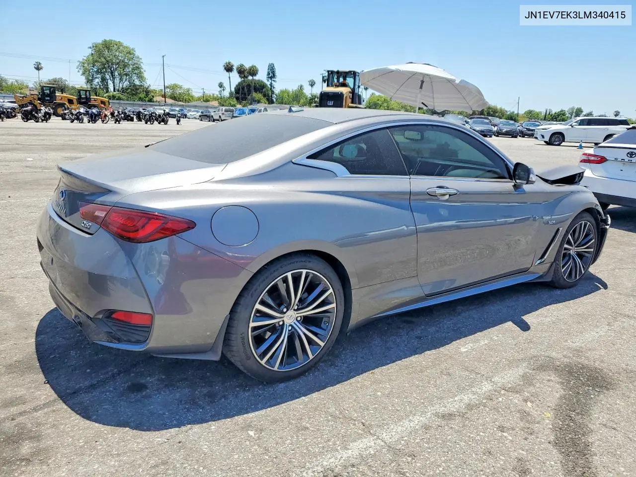 2020 Infiniti Q60 3.0T Luxe VIN: JN1EV7EK3LM340415 Lot: 56835506