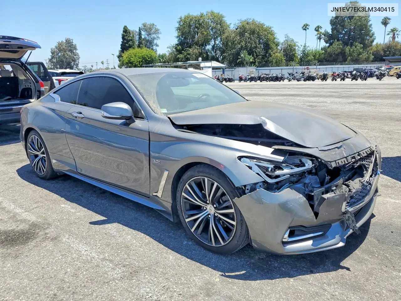 2020 Infiniti Q60 3.0T Luxe VIN: JN1EV7EK3LM340415 Lot: 56835506