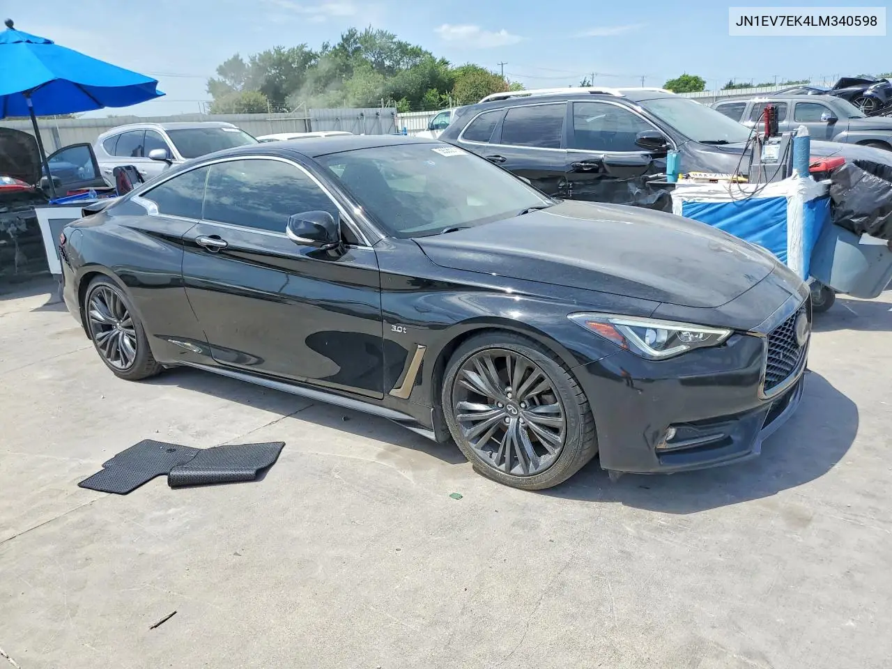 2020 Infiniti Q60 VIN: JN1EV7EK4LM340598 Lot: 59385216