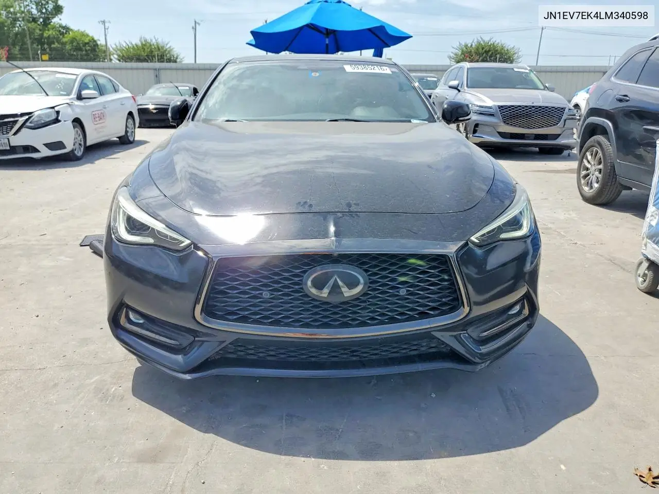 2020 Infiniti Q60 VIN: JN1EV7EK4LM340598 Lot: 59385216