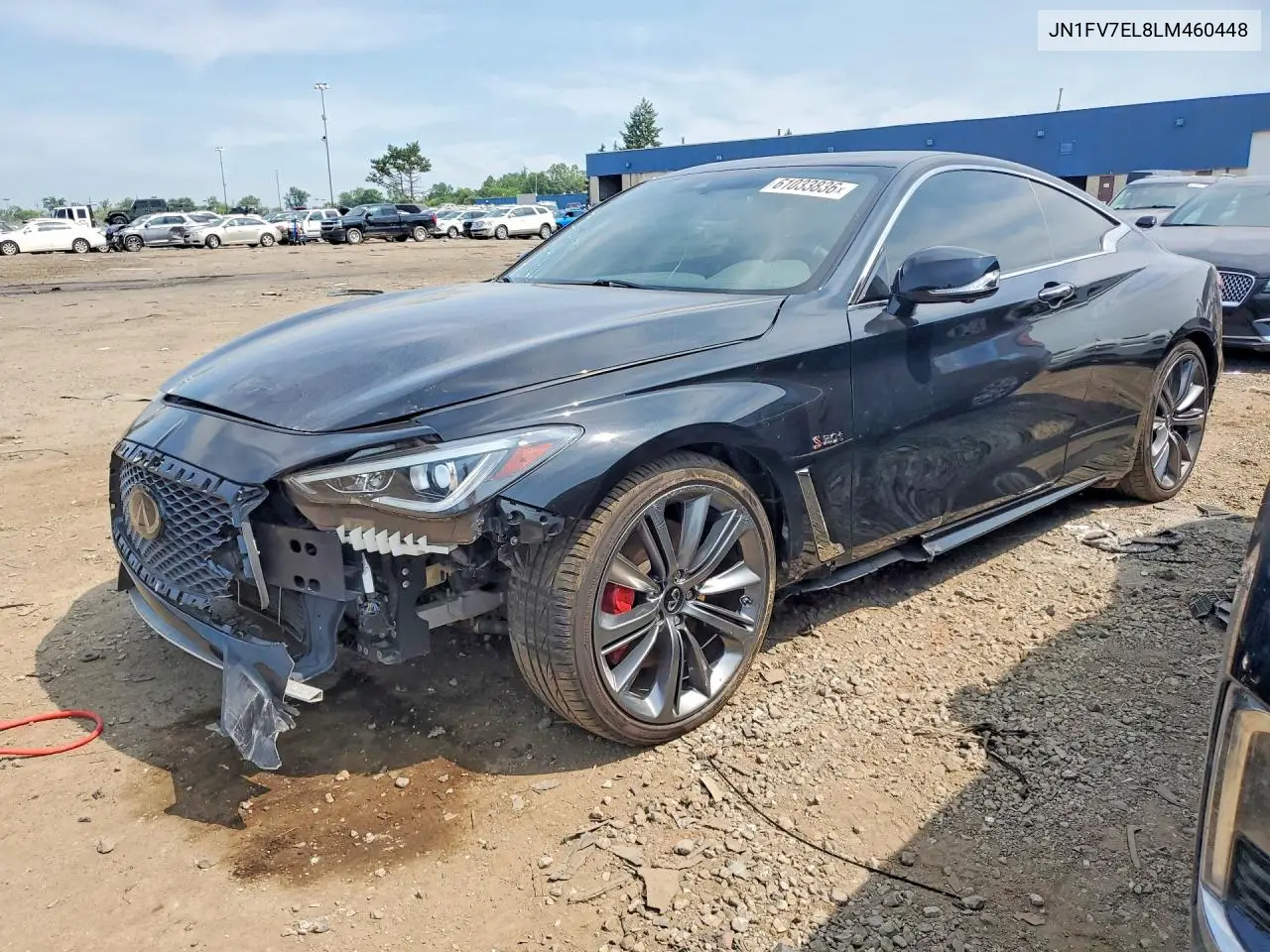 2020 Infiniti Q60 Red Sport 400 VIN: JN1FV7EL8LM460448 Lot: 61033836