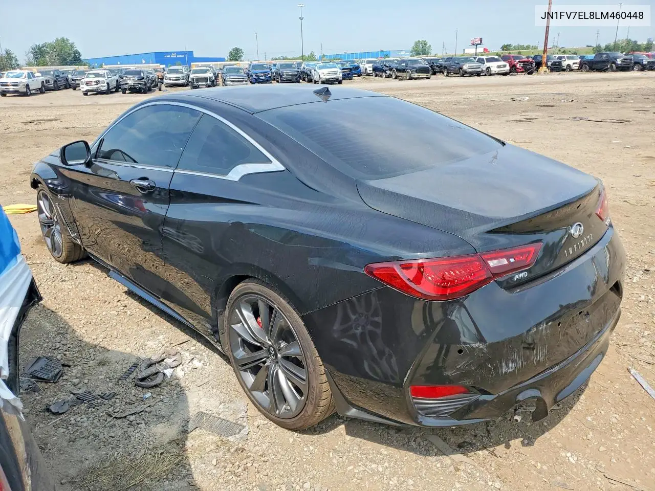 2020 Infiniti Q60 Red Sport 400 VIN: JN1FV7EL8LM460448 Lot: 61033836