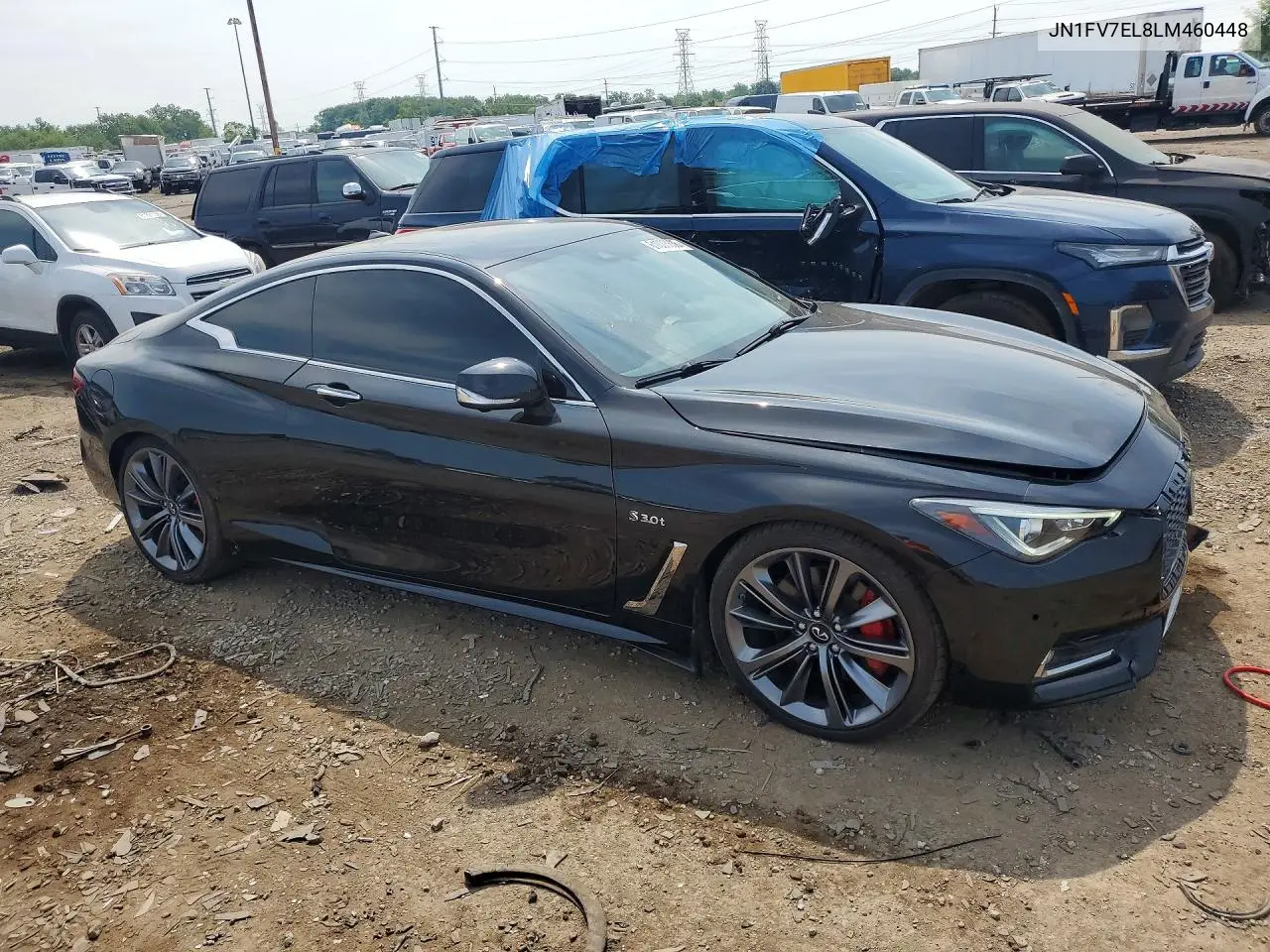 2020 Infiniti Q60 Red Sport 400 VIN: JN1FV7EL8LM460448 Lot: 61033836