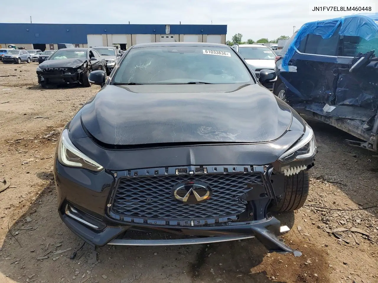 2020 Infiniti Q60 Red Sport 400 VIN: JN1FV7EL8LM460448 Lot: 61033836