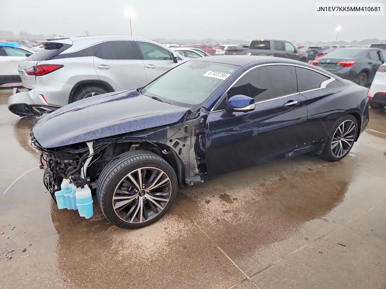 2021 Infiniti Q60 Luxe VIN: JN1EV7KK5MM410681 Lot: 57405196