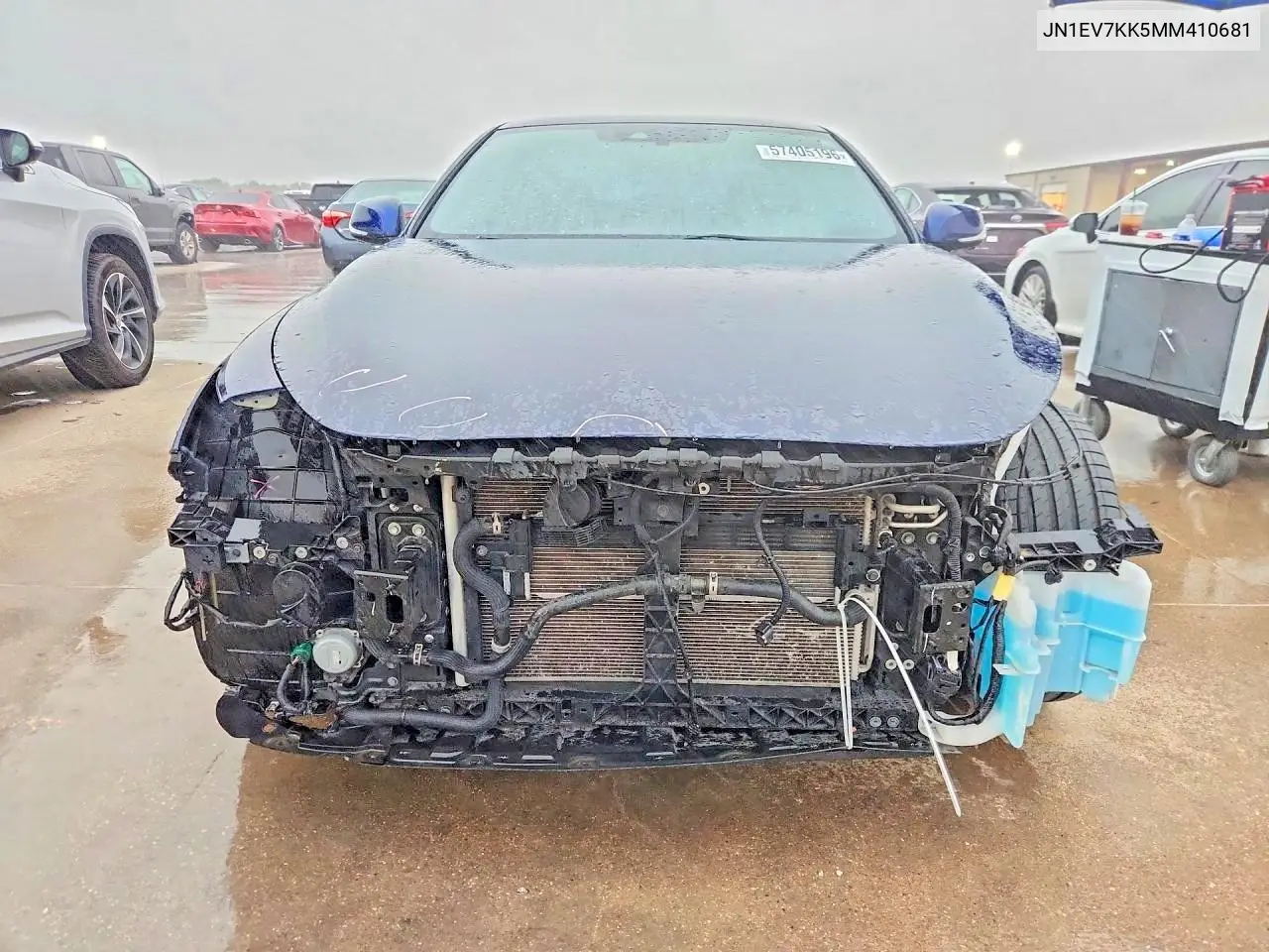 2021 Infiniti Q60 Luxe VIN: JN1EV7KK5MM410681 Lot: 57405196