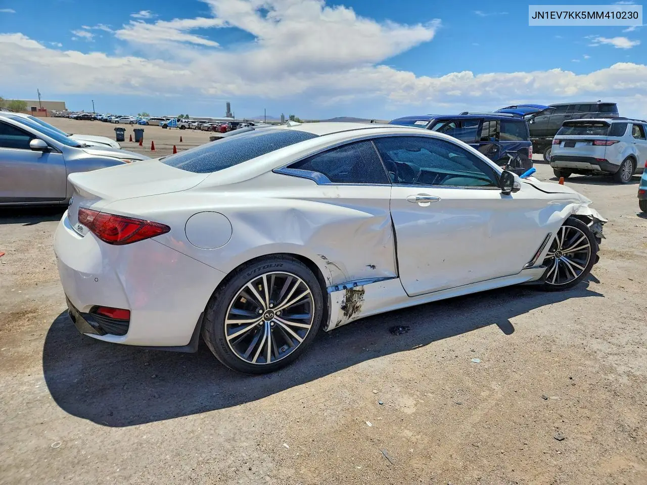 2021 Infiniti Q60 Luxe VIN: JN1EV7KK5MM410230 Lot: 58492356