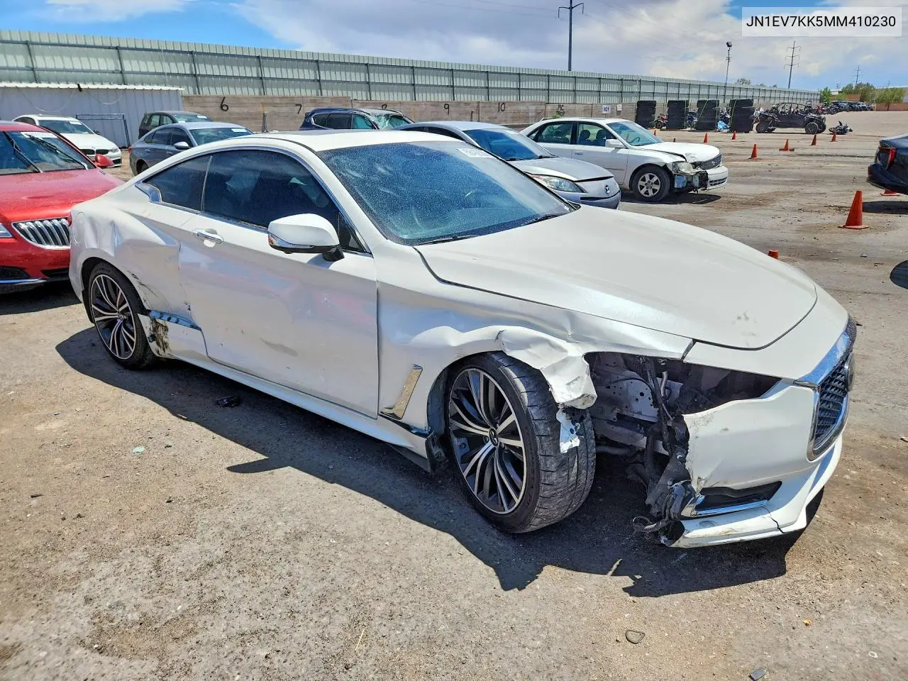 2021 Infiniti Q60 Luxe VIN: JN1EV7KK5MM410230 Lot: 58492356
