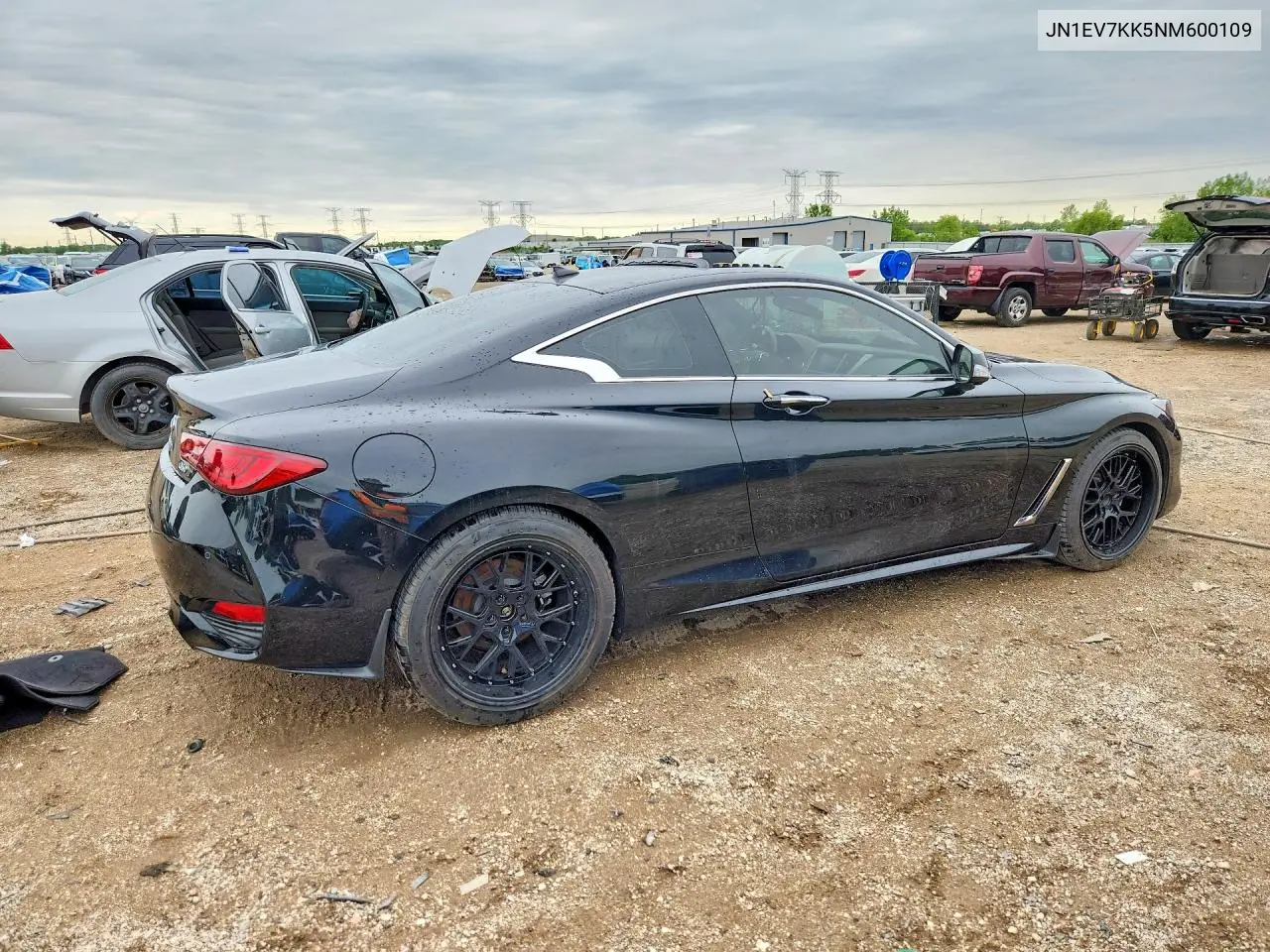 2022 Infiniti Q60 Luxe VIN: JN1EV7KK5NM600109 Lot: 55380326