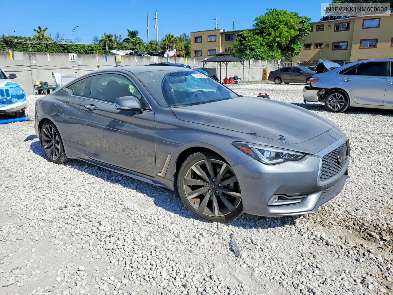 2022 Infiniti Q60 Luxe VIN: JN1EV7KK1NM600608 Lot: 57154616