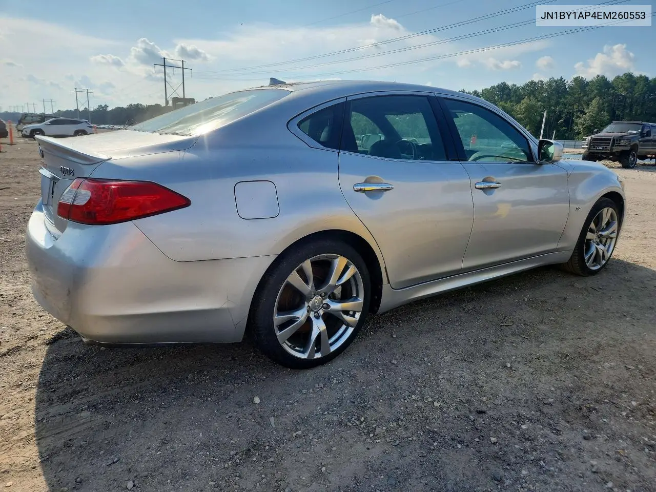 2014 Infiniti Q70 3.7 VIN: JN1BY1AP4EM260553 Lot: 59891336