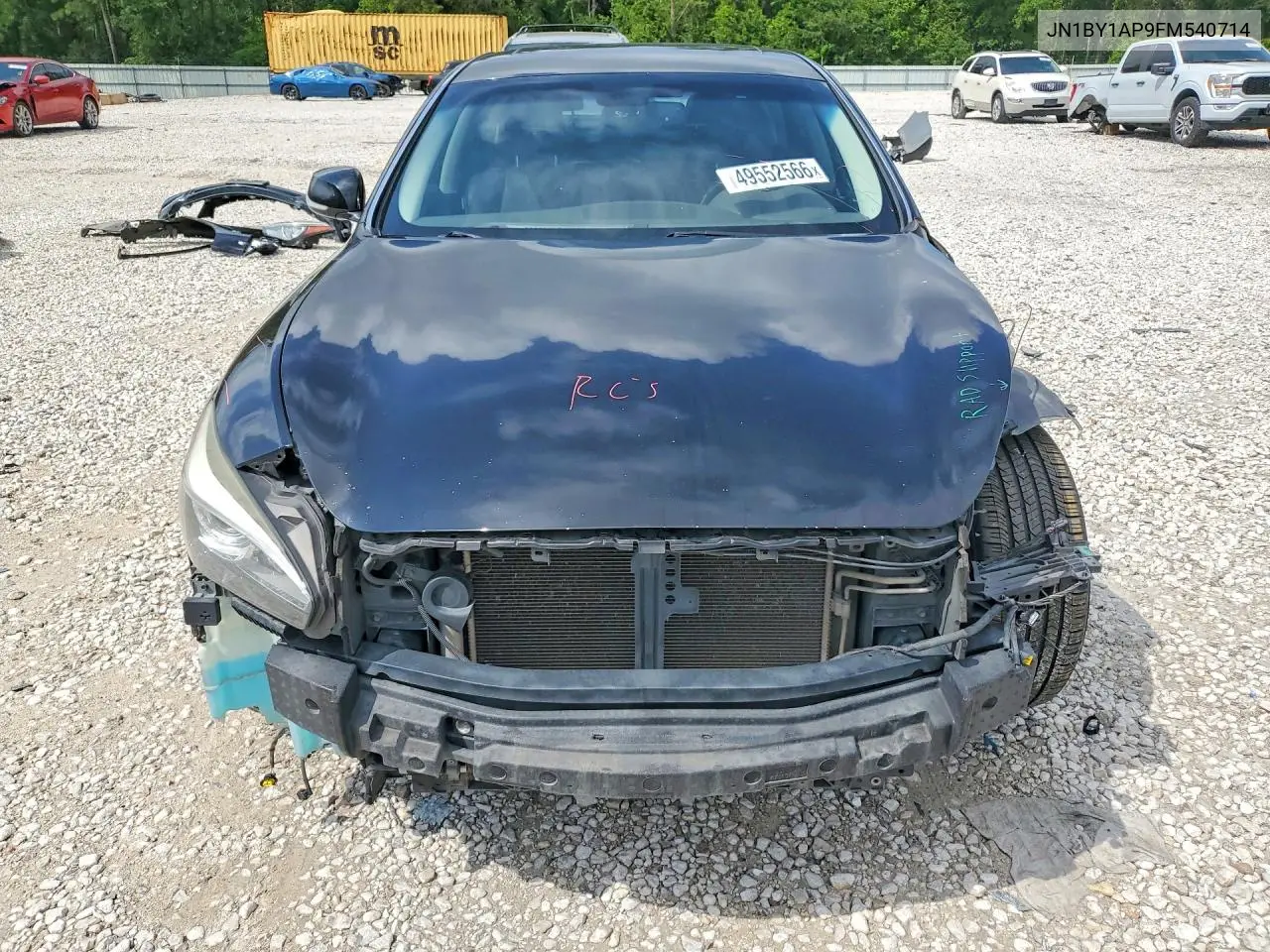 2015 Infiniti Q70 3.7 VIN: JN1BY1AP9FM540714 Lot: 49552566