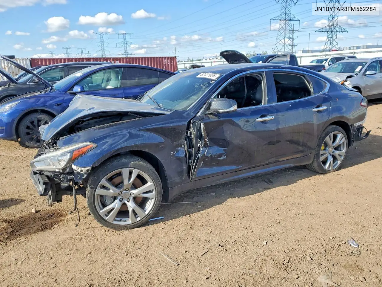 2015 Infiniti Q70 3.7 VIN: JN1BY1AR8FM562284 Lot: 52421026