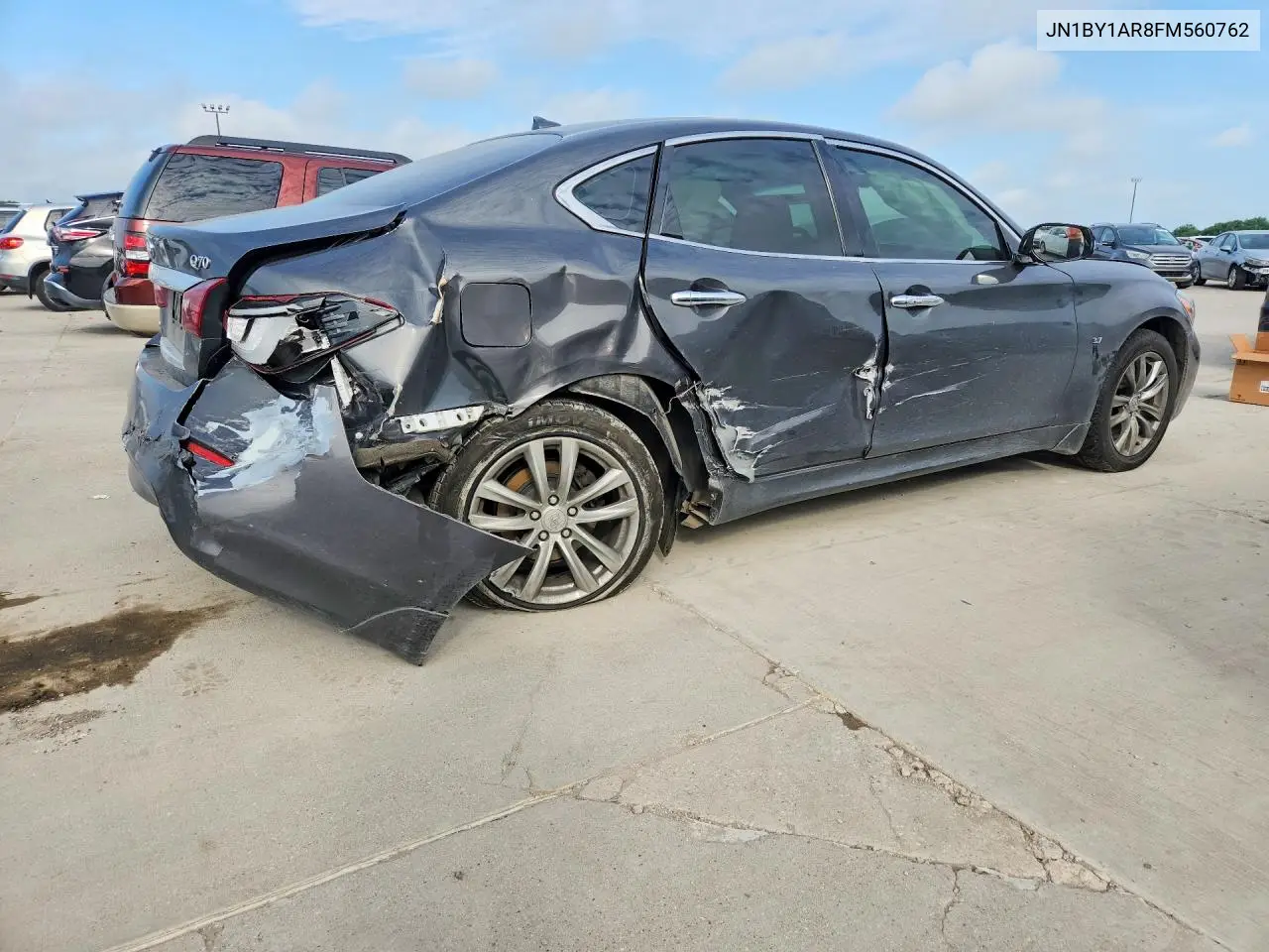 2015 Infiniti Q70 3.7 VIN: JN1BY1AR8FM560762 Lot: 55966906