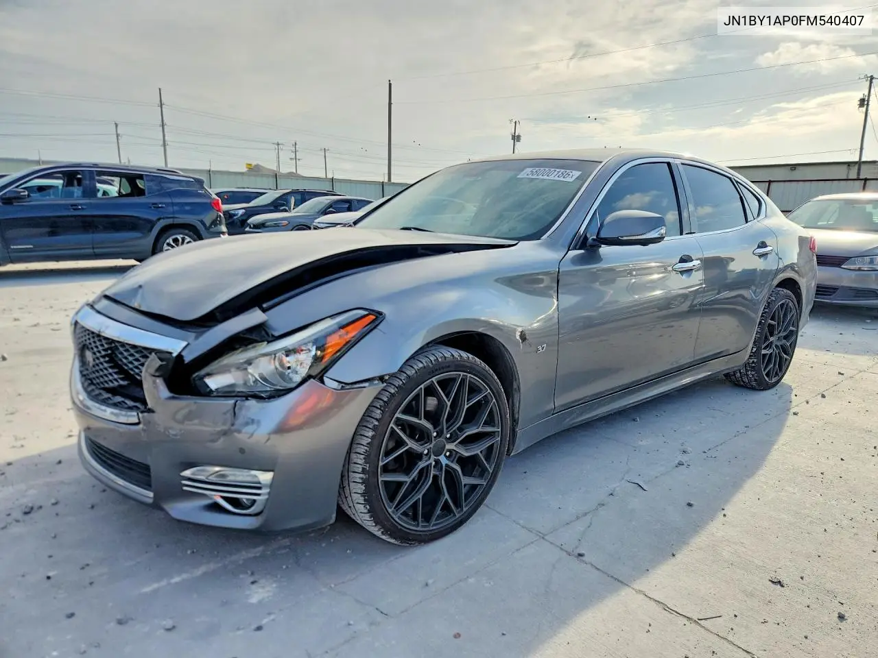 2015 Infiniti Q70 3.7 VIN: JN1BY1AP0FM540407 Lot: 58000186