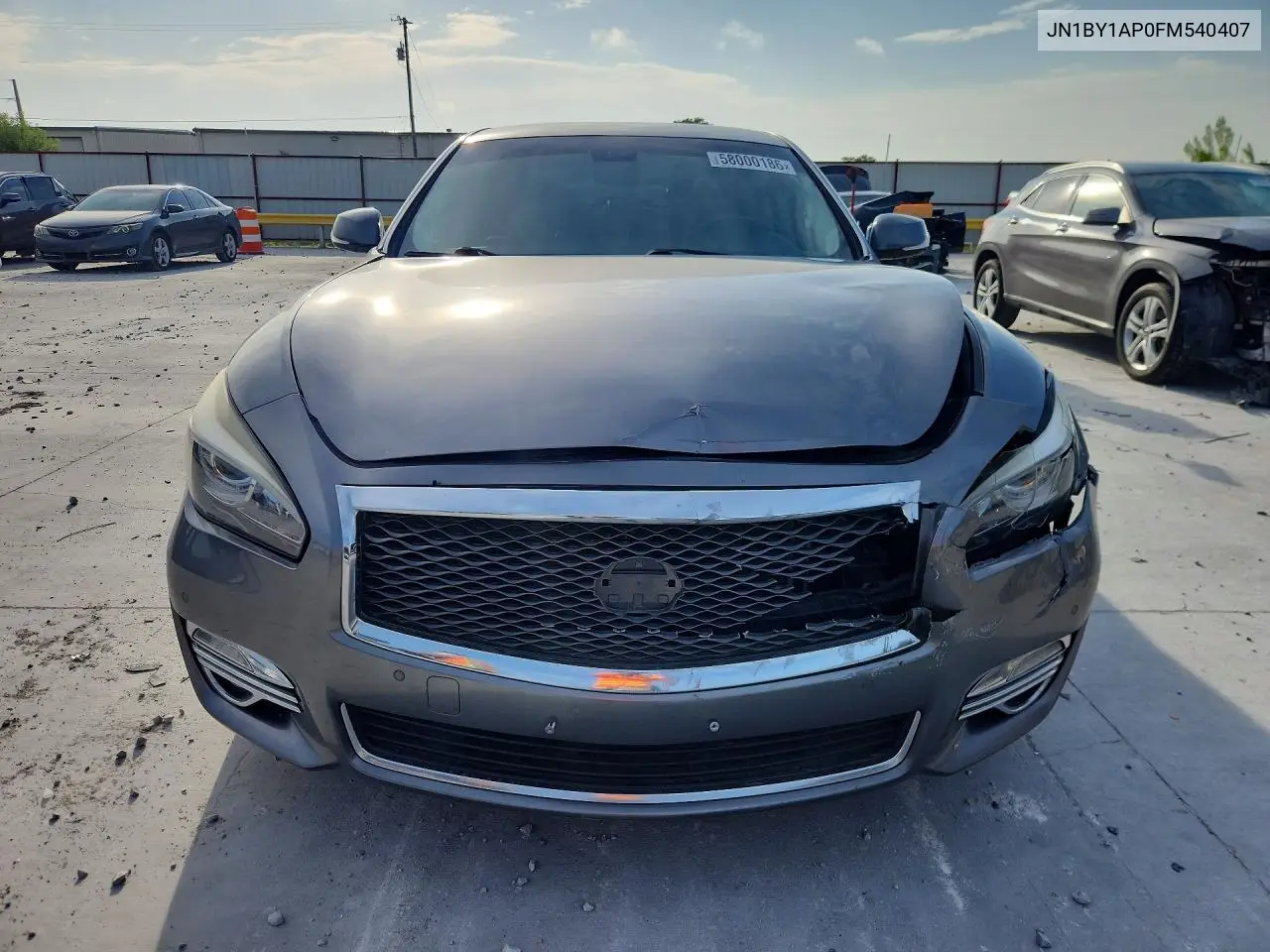 2015 Infiniti Q70 3.7 VIN: JN1BY1AP0FM540407 Lot: 58000186
