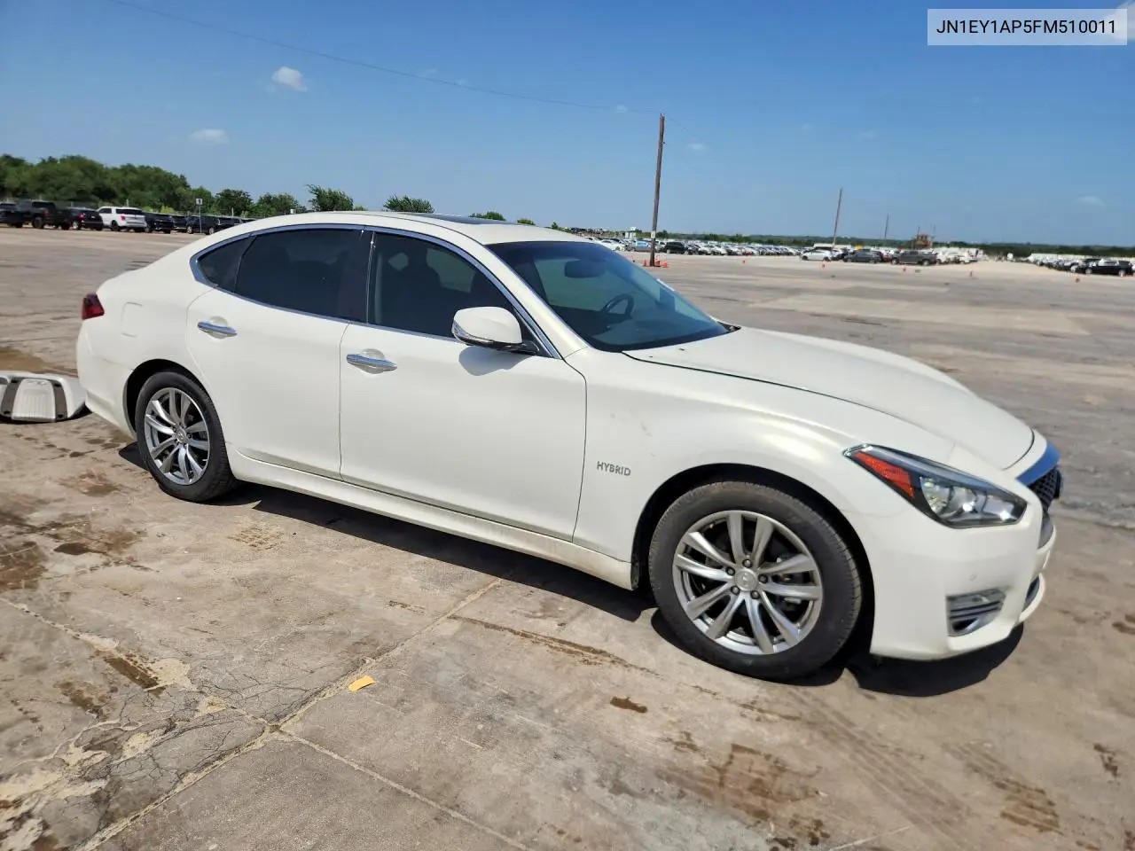 2015 Infiniti Q70 Hybrid VIN: JN1EY1AP5FM510011 Lot: 59282146