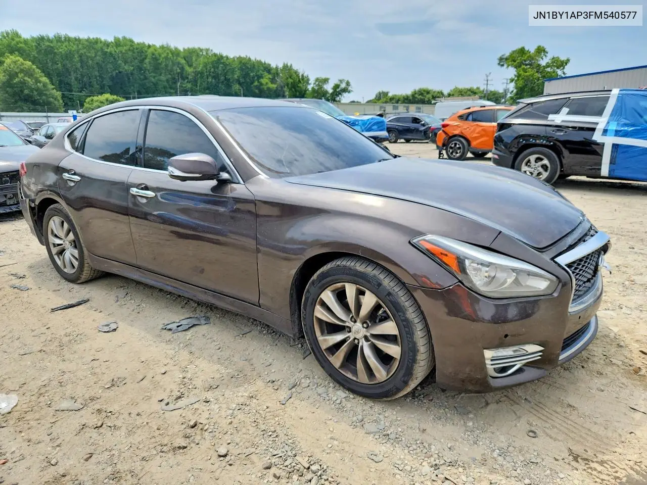 2015 Infiniti Q70 3.7 VIN: JN1BY1AP3FM540577 Lot: 59670096