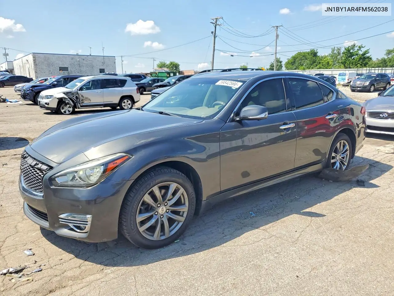 2015 Infiniti Q70 3.7 VIN: JN1BY1AR4FM562038 Lot: 59842566