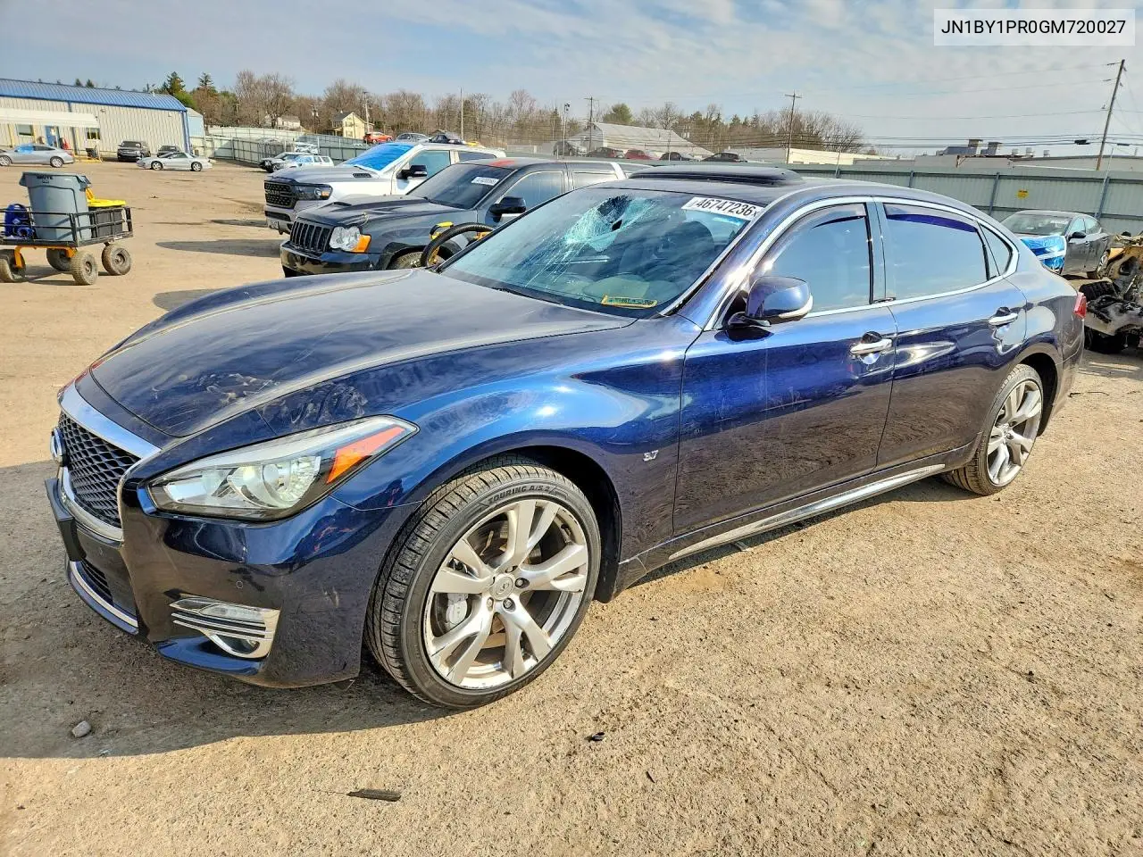 2016 Infiniti Q70L 3.7 VIN: JN1BY1PR0GM720027 Lot: 46747236