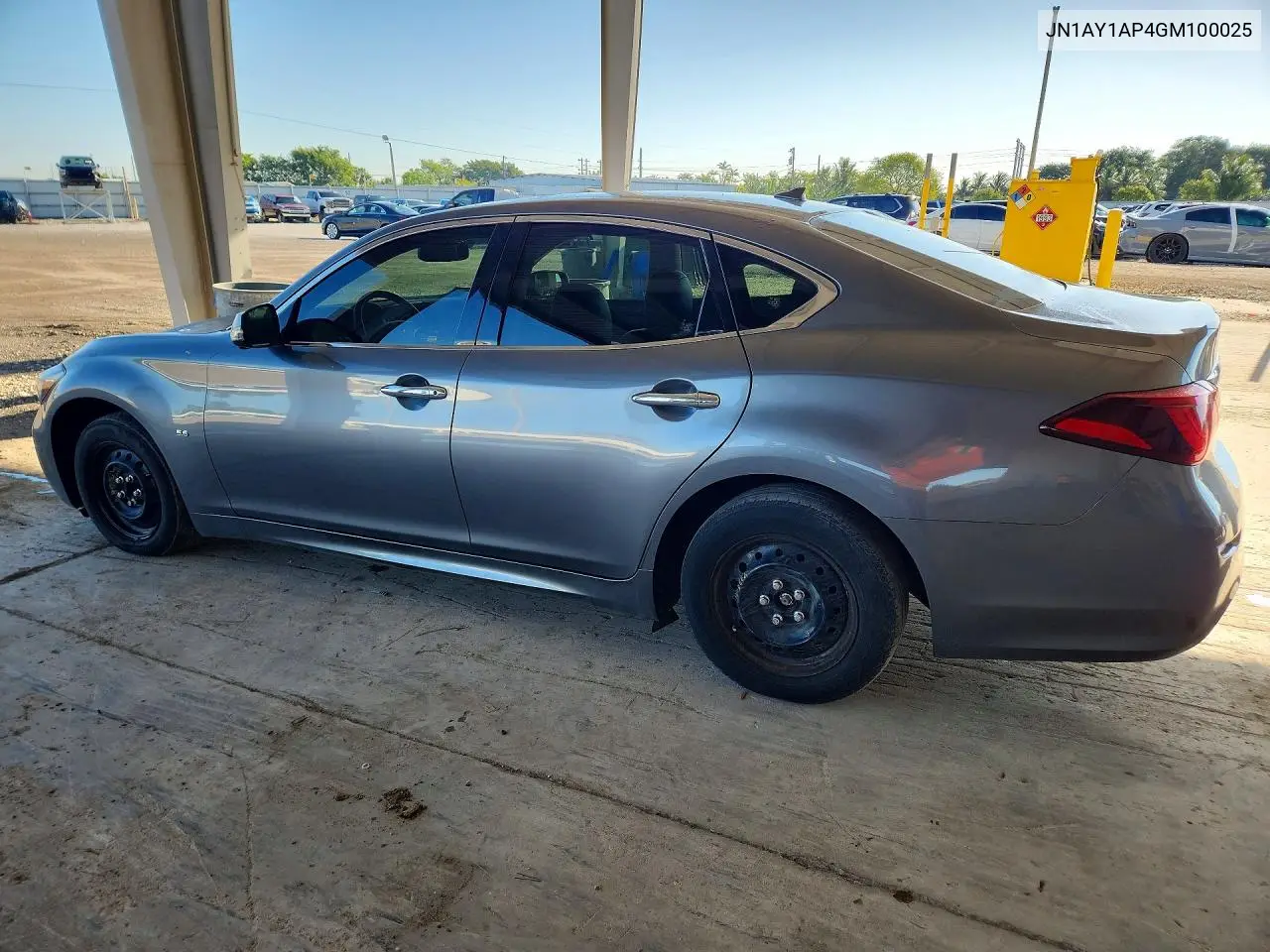 2016 Infiniti Q70 5.6 VIN: JN1AY1AP4GM100025 Lot: 47155516