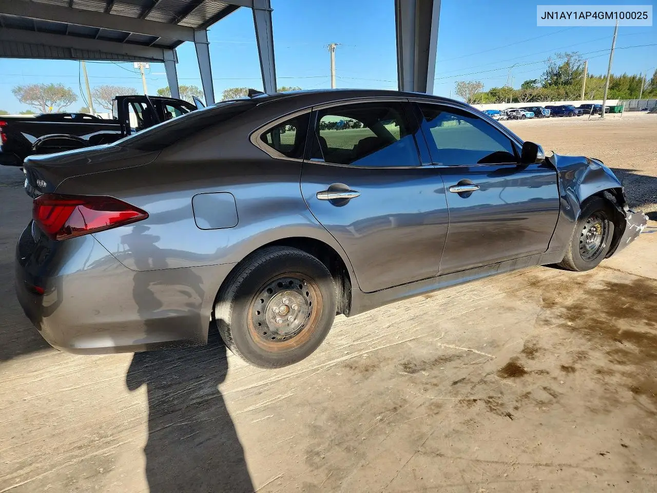 2016 Infiniti Q70 5.6 VIN: JN1AY1AP4GM100025 Lot: 47155516