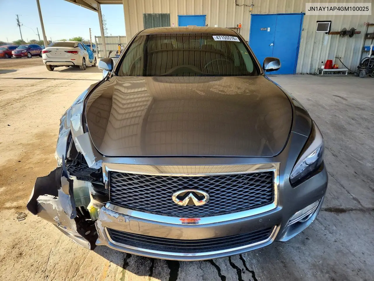 2016 Infiniti Q70 5.6 VIN: JN1AY1AP4GM100025 Lot: 47155516