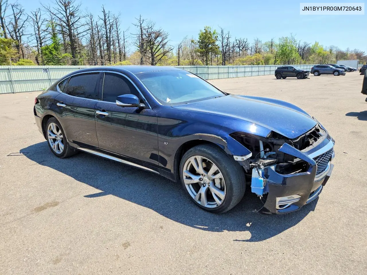 2016 Infiniti Q70L 3.7 VIN: JN1BY1PR0GM720643 Lot: 52996496