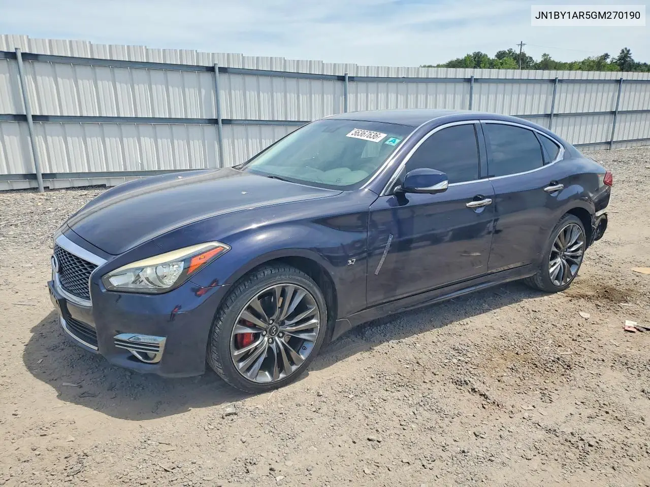 2016 Infiniti Q70 3.7 VIN: JN1BY1AR5GM270190 Lot: 56367636