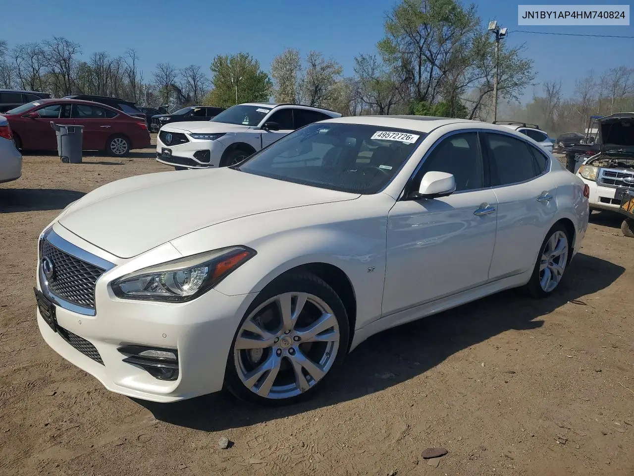 2017 Infiniti Q70 3.7 VIN: JN1BY1AP4HM740824 Lot: 49572726