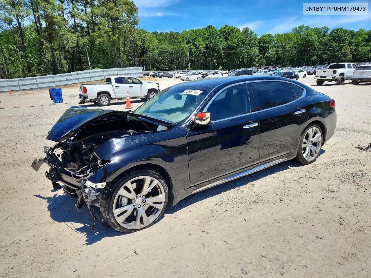 2017 Infiniti Q70L 3.7 VIN: JN1BY1PP0HM170473 Lot: 53981956
