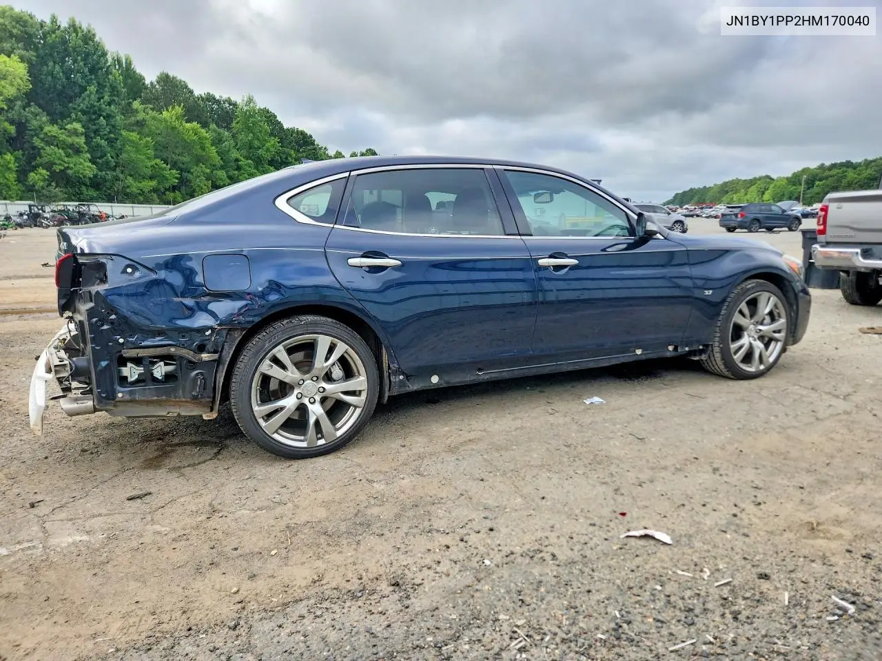 2017 Infiniti Q70L 3.7 VIN: JN1BY1PP2HM170040 Lot: 57666246