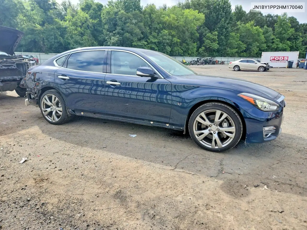 2017 Infiniti Q70L 3.7 VIN: JN1BY1PP2HM170040 Lot: 57666246