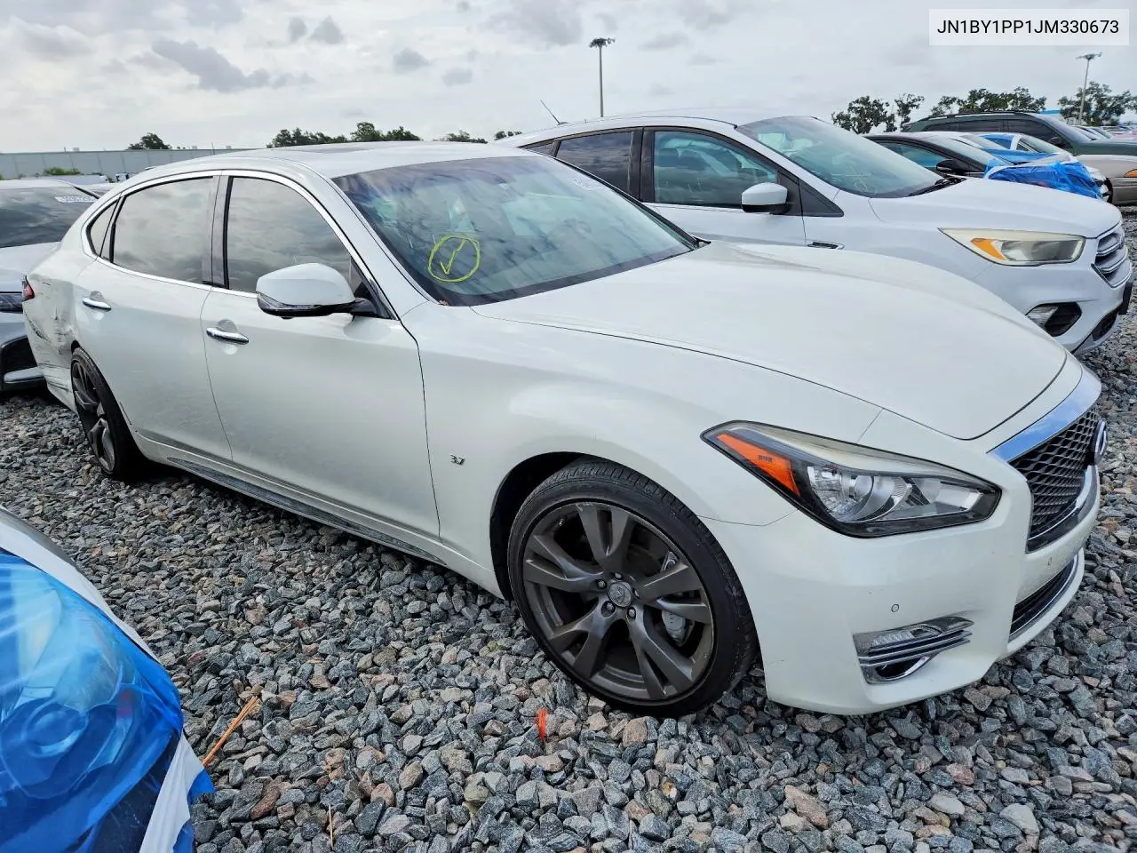 2018 Infiniti Q70L 3.7 Luxe VIN: JN1BY1PP1JM330673 Lot: 54012676