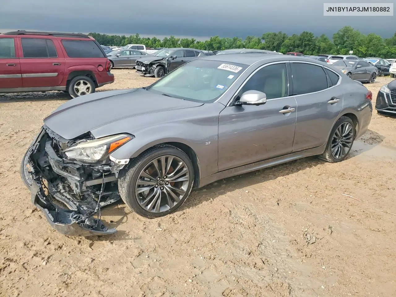 2018 Infiniti Q70 3.7 Luxe VIN: JN1BY1AP3JM180882 Lot: 55614336