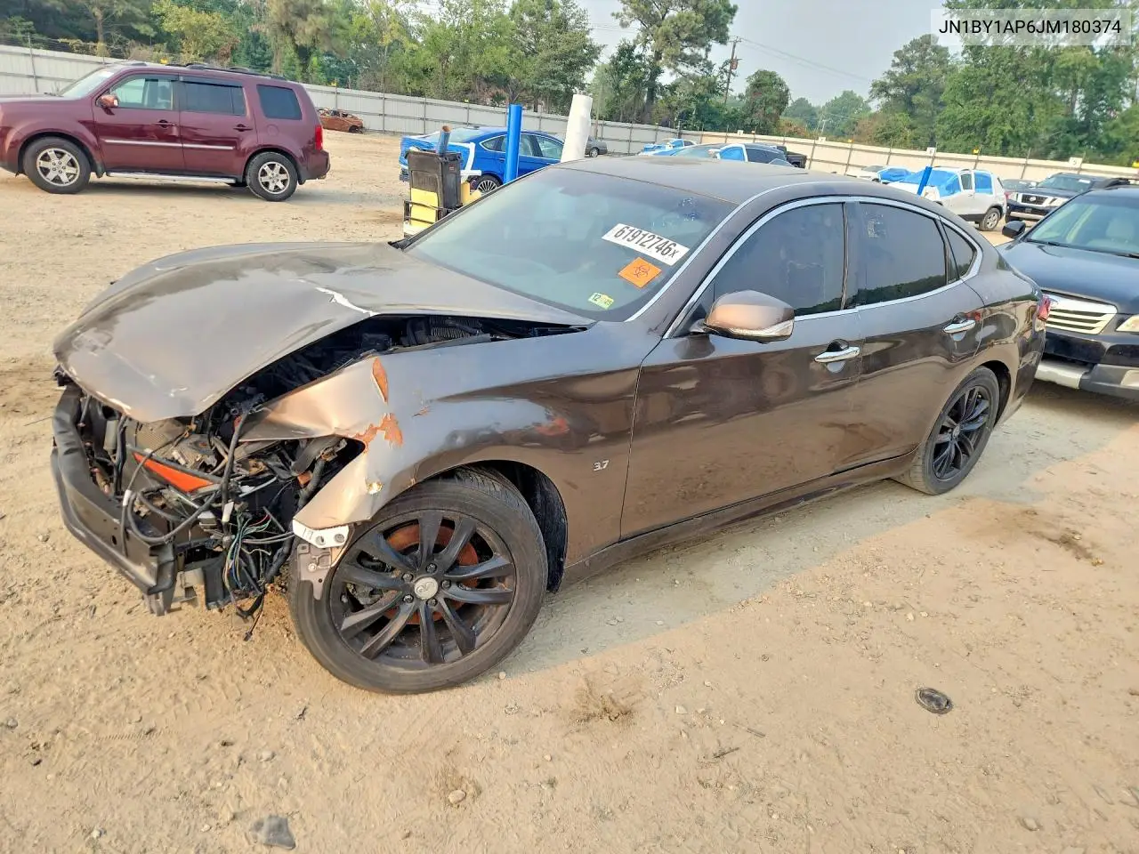 2018 Infiniti Q70 3.7 Luxe VIN: JN1BY1AP6JM180374 Lot: 45671795