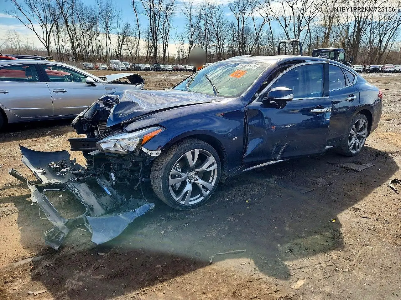 2019 Infiniti Q70L 3.7 Luxe VIN: JN1BY1PR2KM725156 Lot: 46261166
