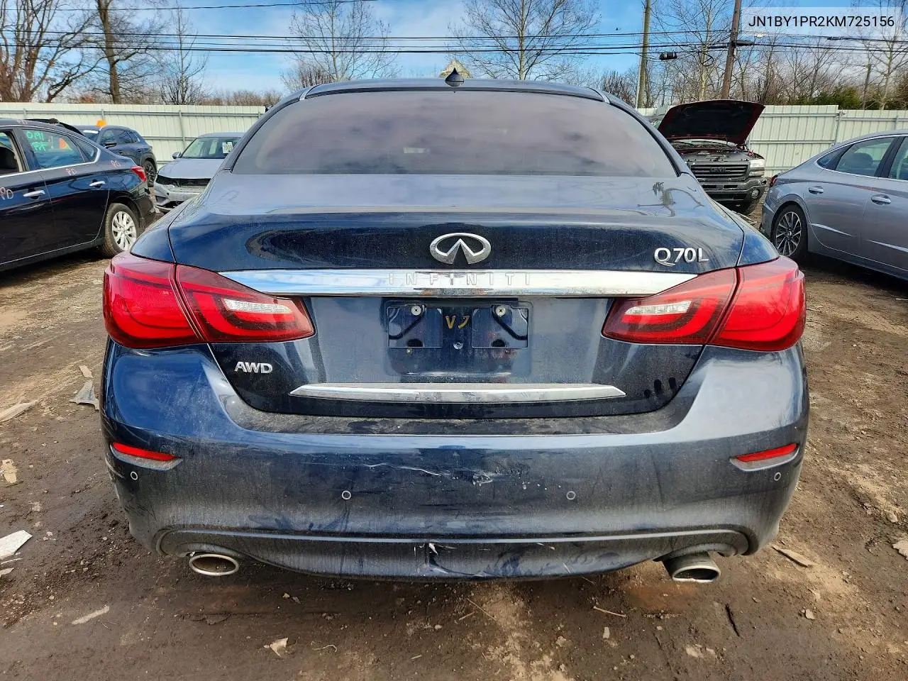2019 Infiniti Q70L 3.7 Luxe VIN: JN1BY1PR2KM725156 Lot: 46261166
