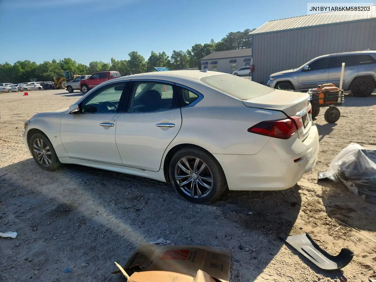 2019 Infiniti Q70 3.7 Luxe VIN: JN1BY1AR6KM585203 Lot: 49943086